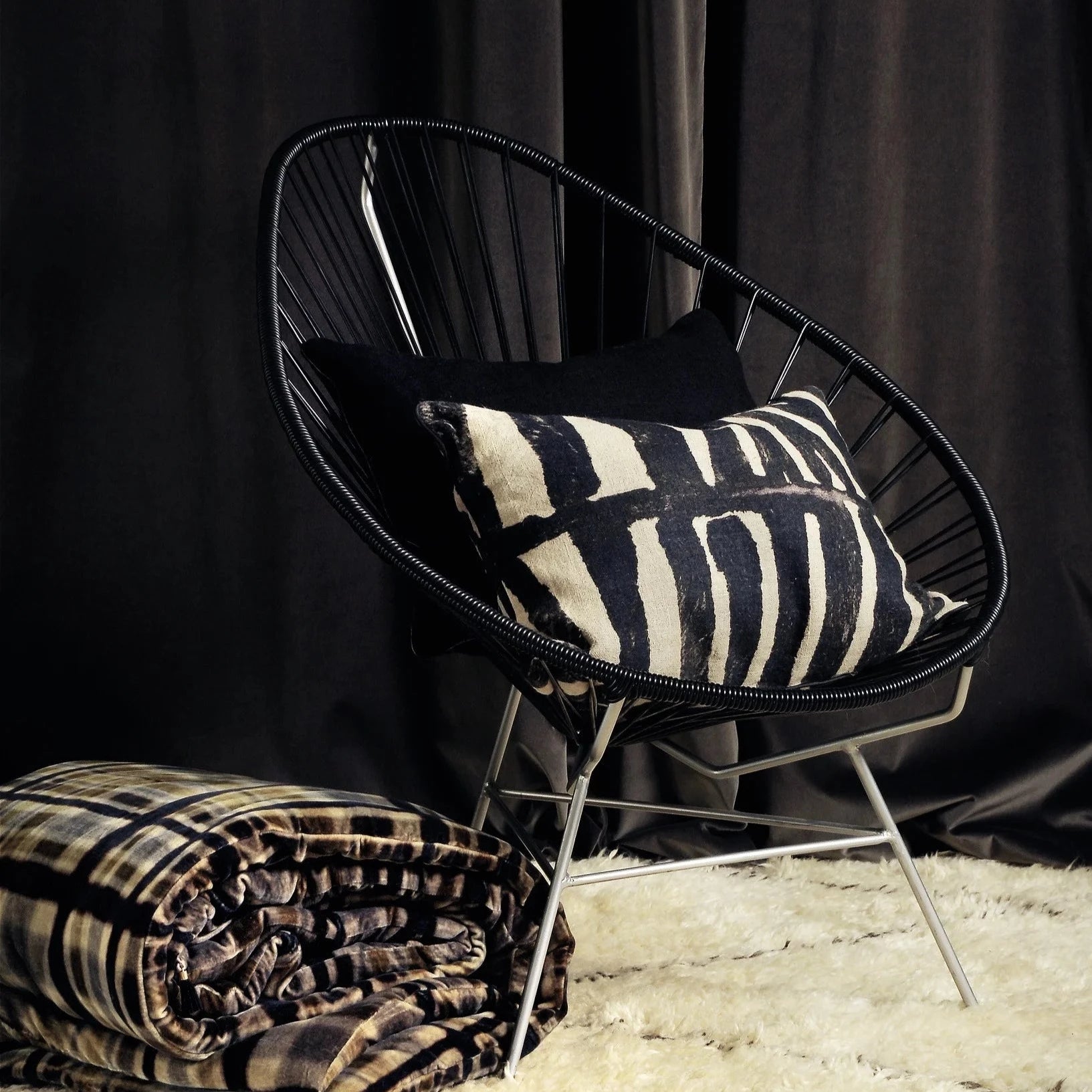 Almofada em Linho (55x40cm) Zebra