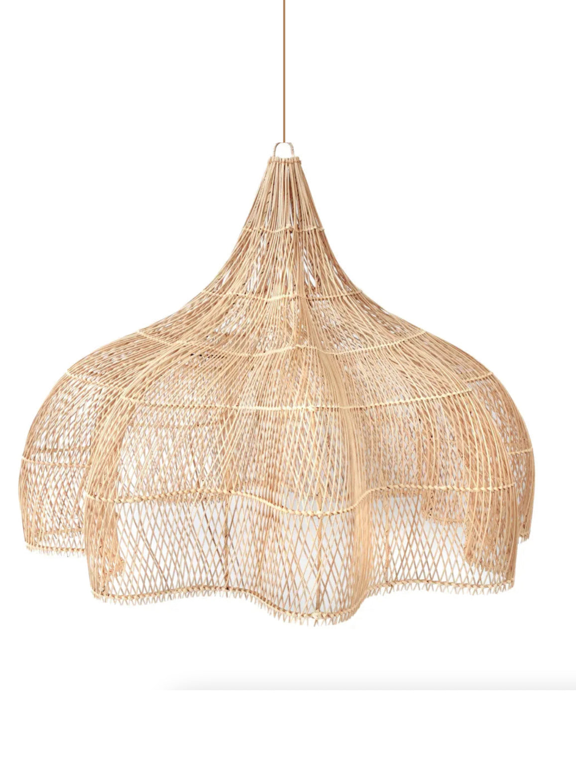 Candeeiro de Teto em Vime Whipped XL