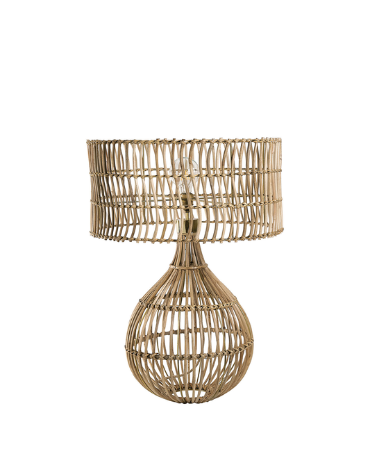Candeeiro de Mesa em Rattan Romano