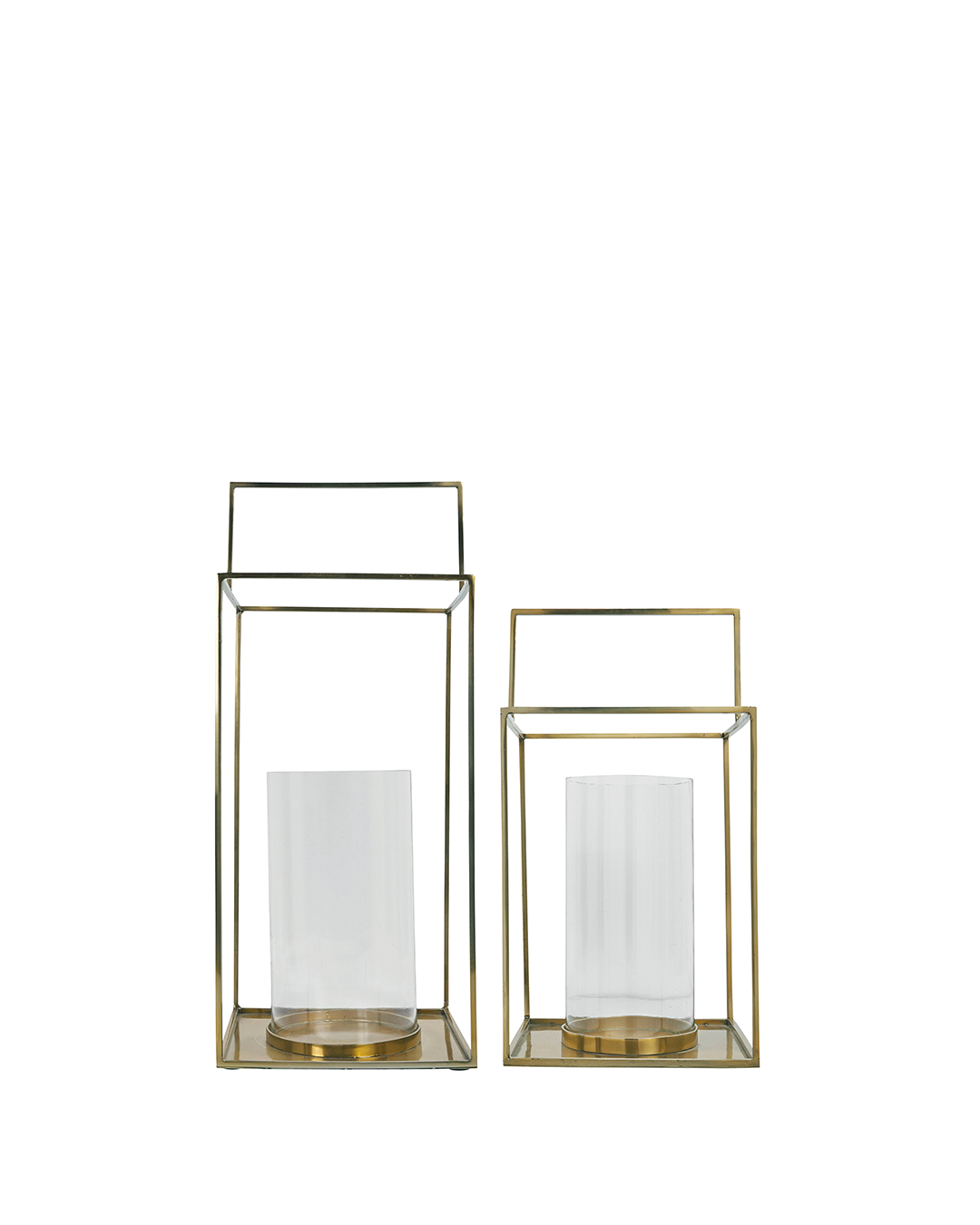 Hector Brass and Glass Candle Lanterns