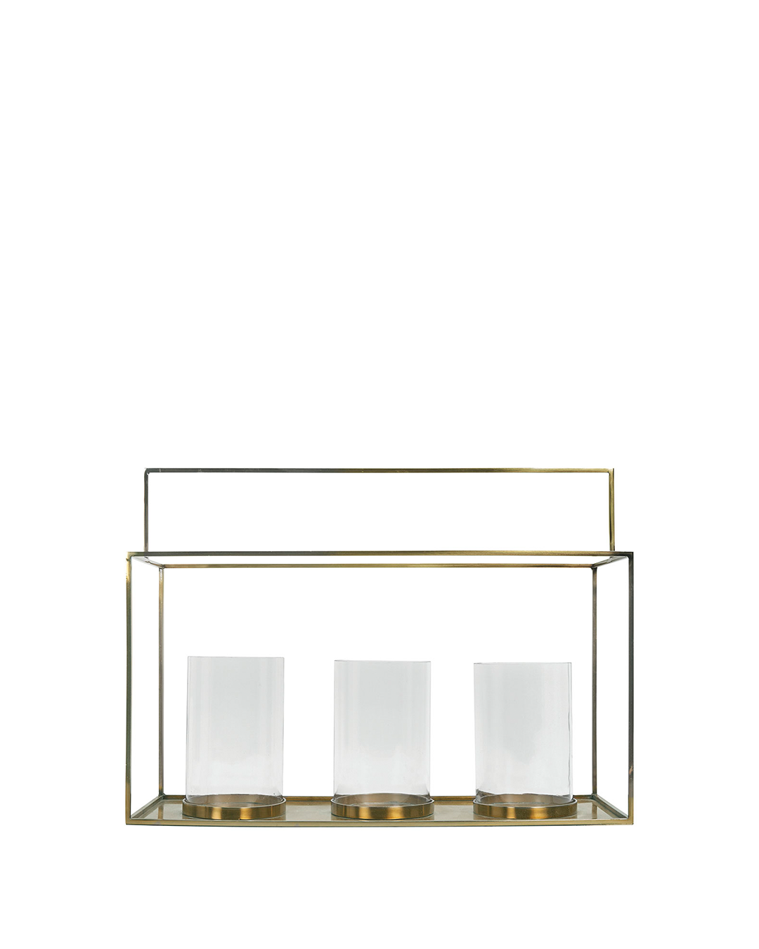Hector Brass and Glass Candle Lanterns