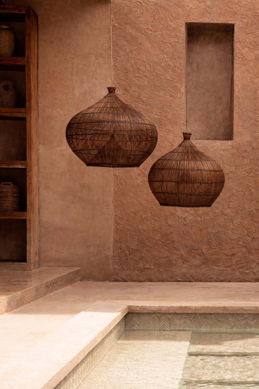 Candeeiro de Teto em Rattan Desert