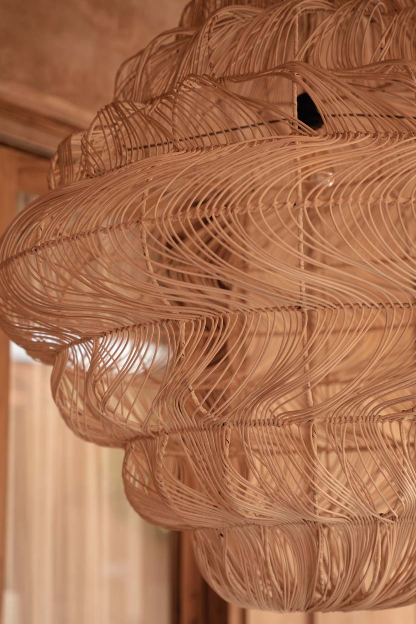 Candeeiro de Teto em Rattan Aurora XL