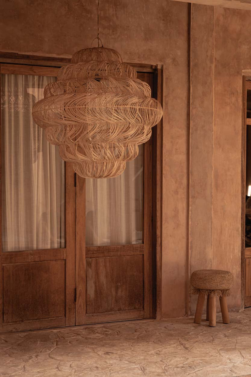 Candeeiro de Teto em Rattan Aurora XL