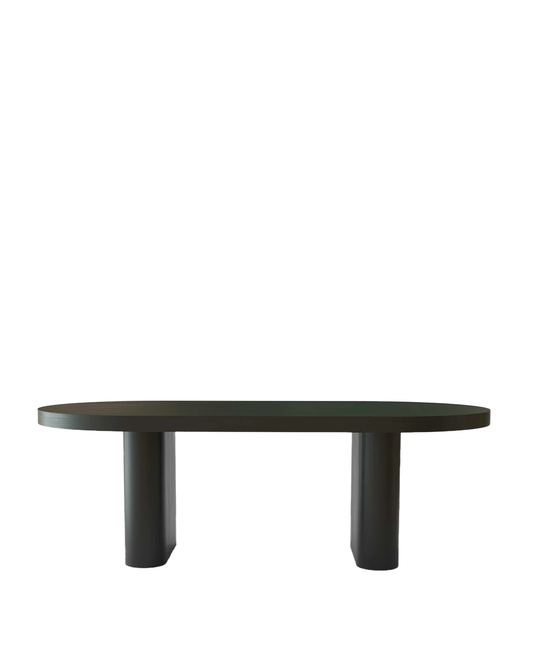 Mesa de Jantar Oval Preta (210cm) Frog