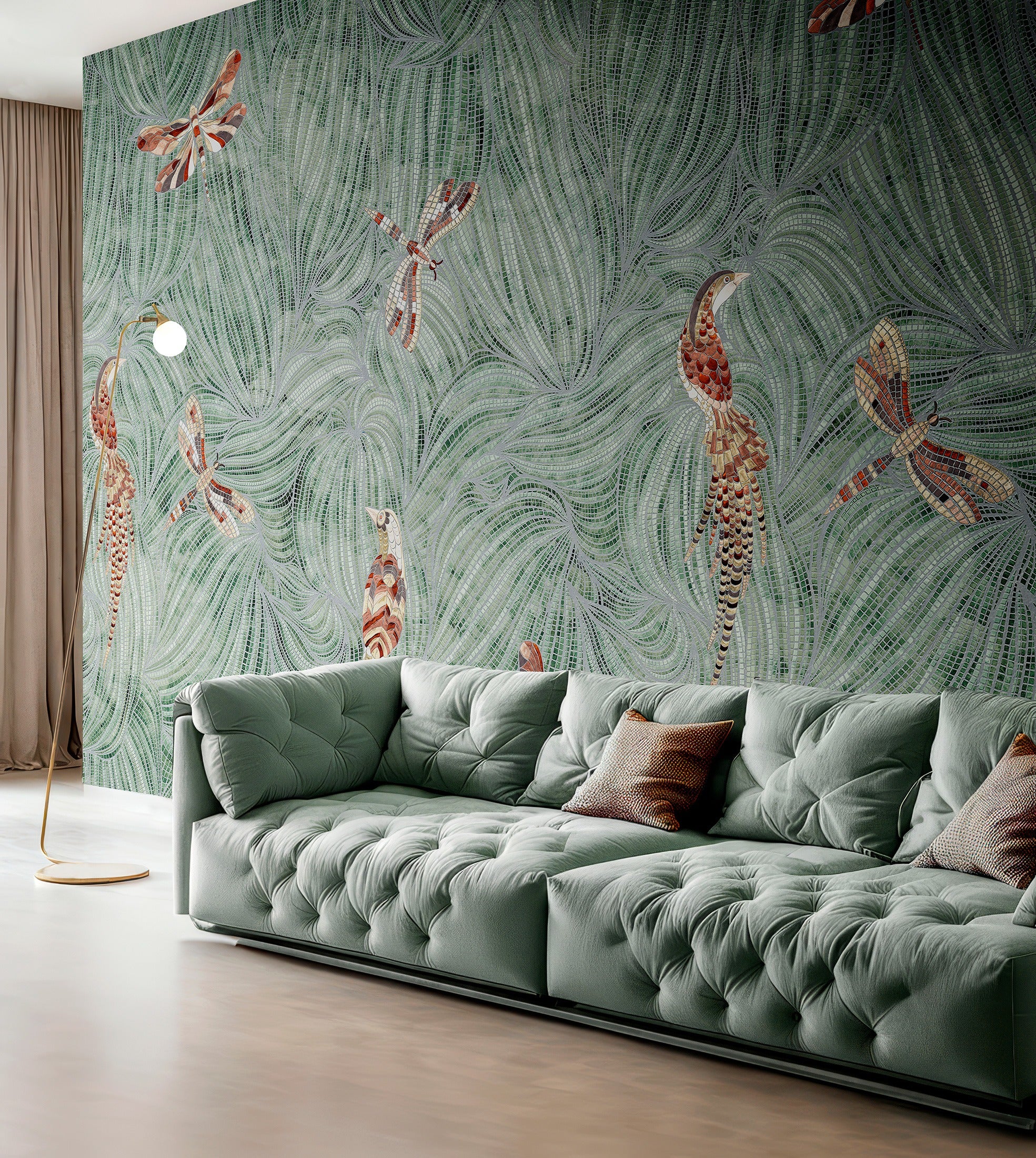 Mural papel de parede Mosaic Jewel