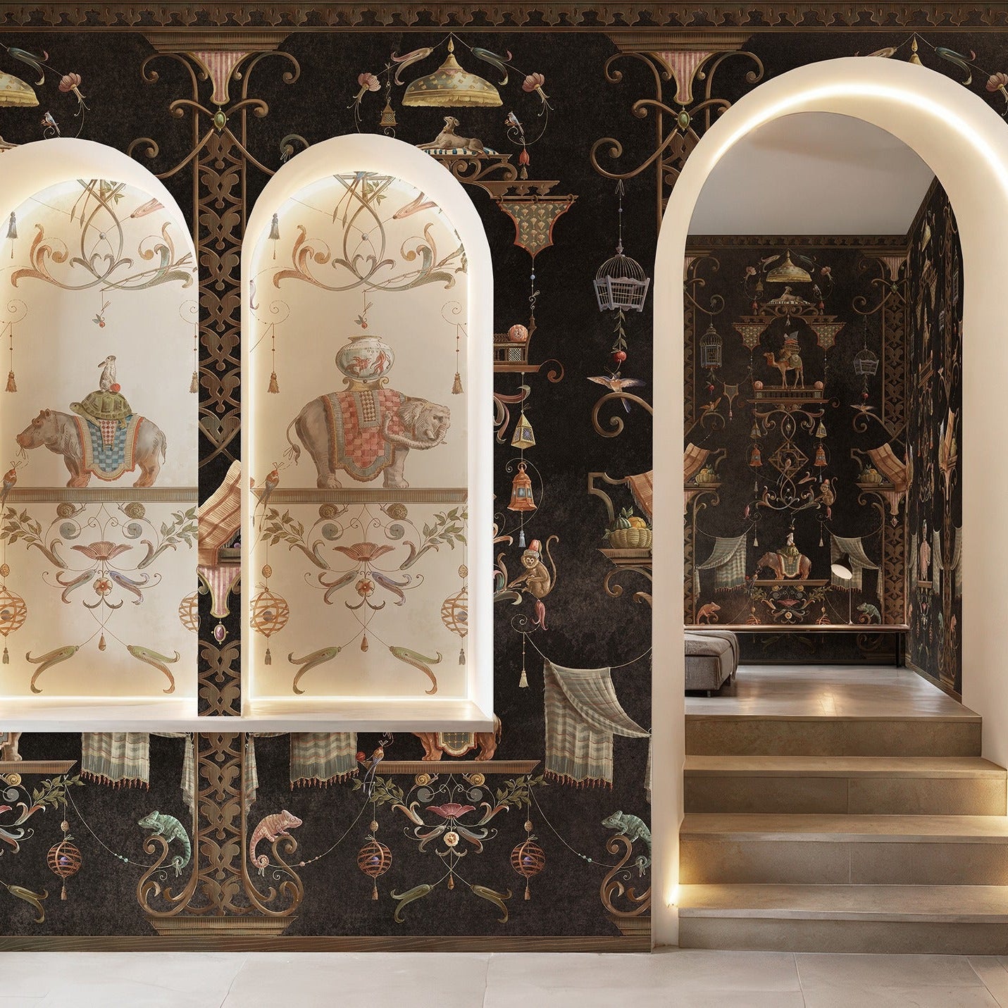 Mural papel de parede Oriental Twist