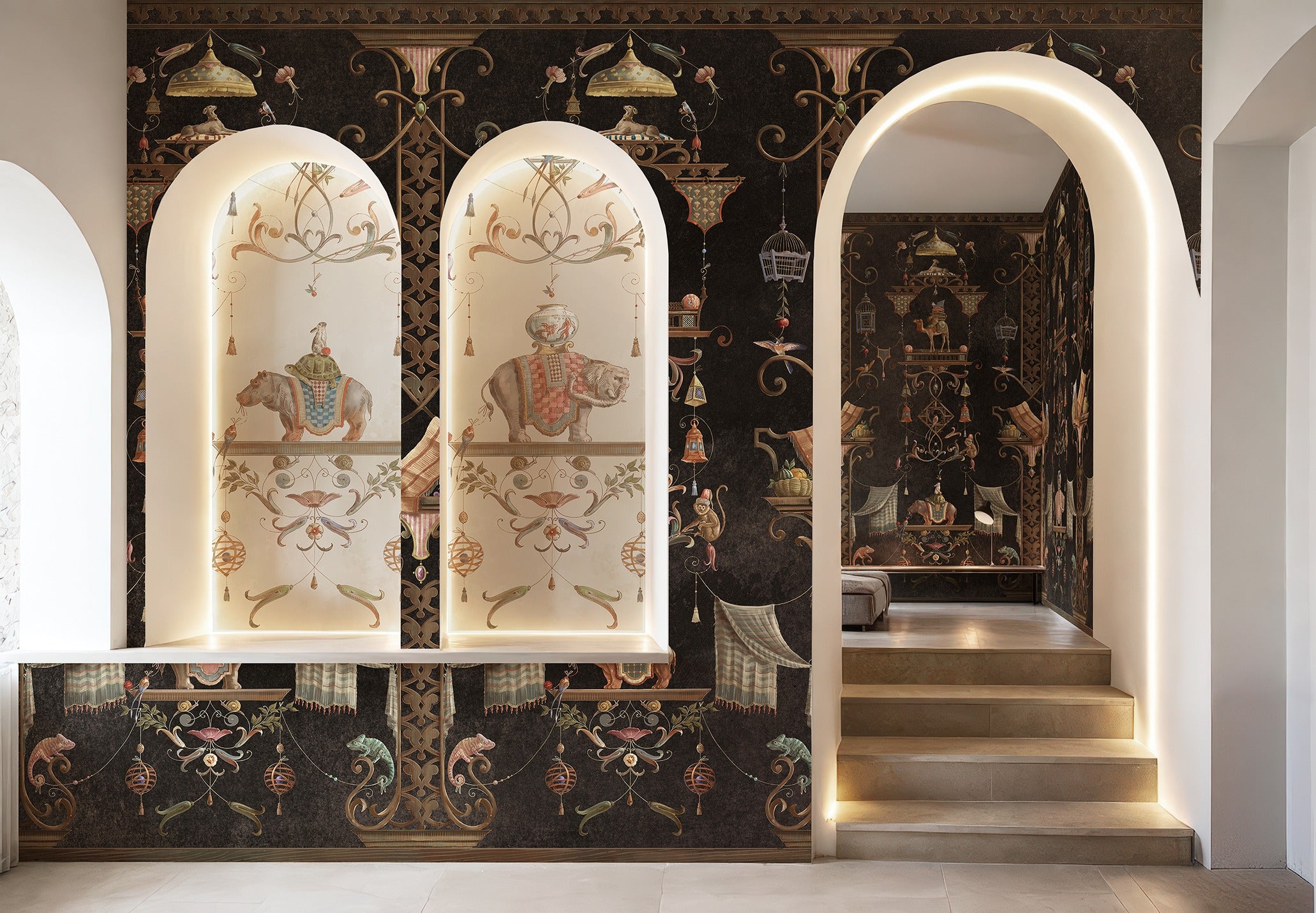 Mural papel de parede Oriental Twist
