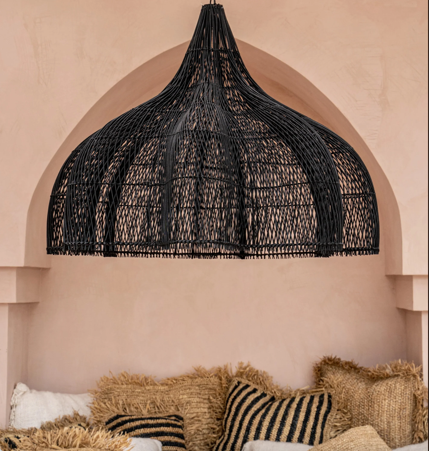 Candeeiro de Teto em Vime Whipped XL