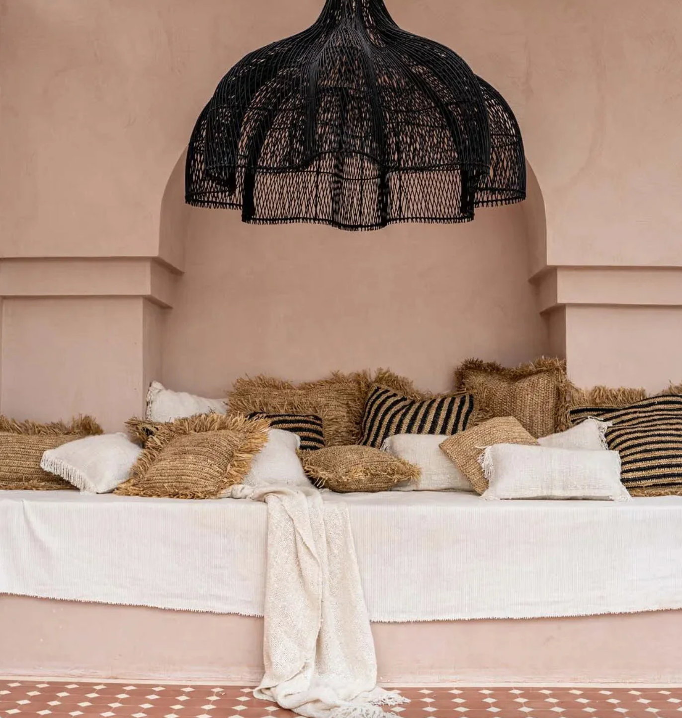 Candeeiro de Teto em Vime Whipped XL