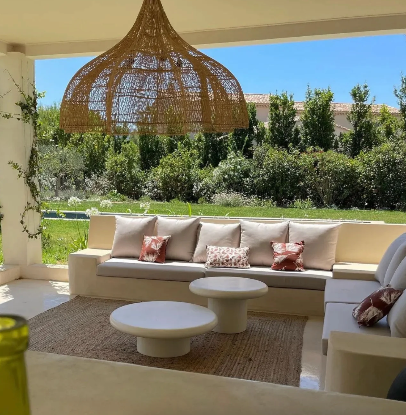 Candeeiro de Teto em Vime Whipped XL