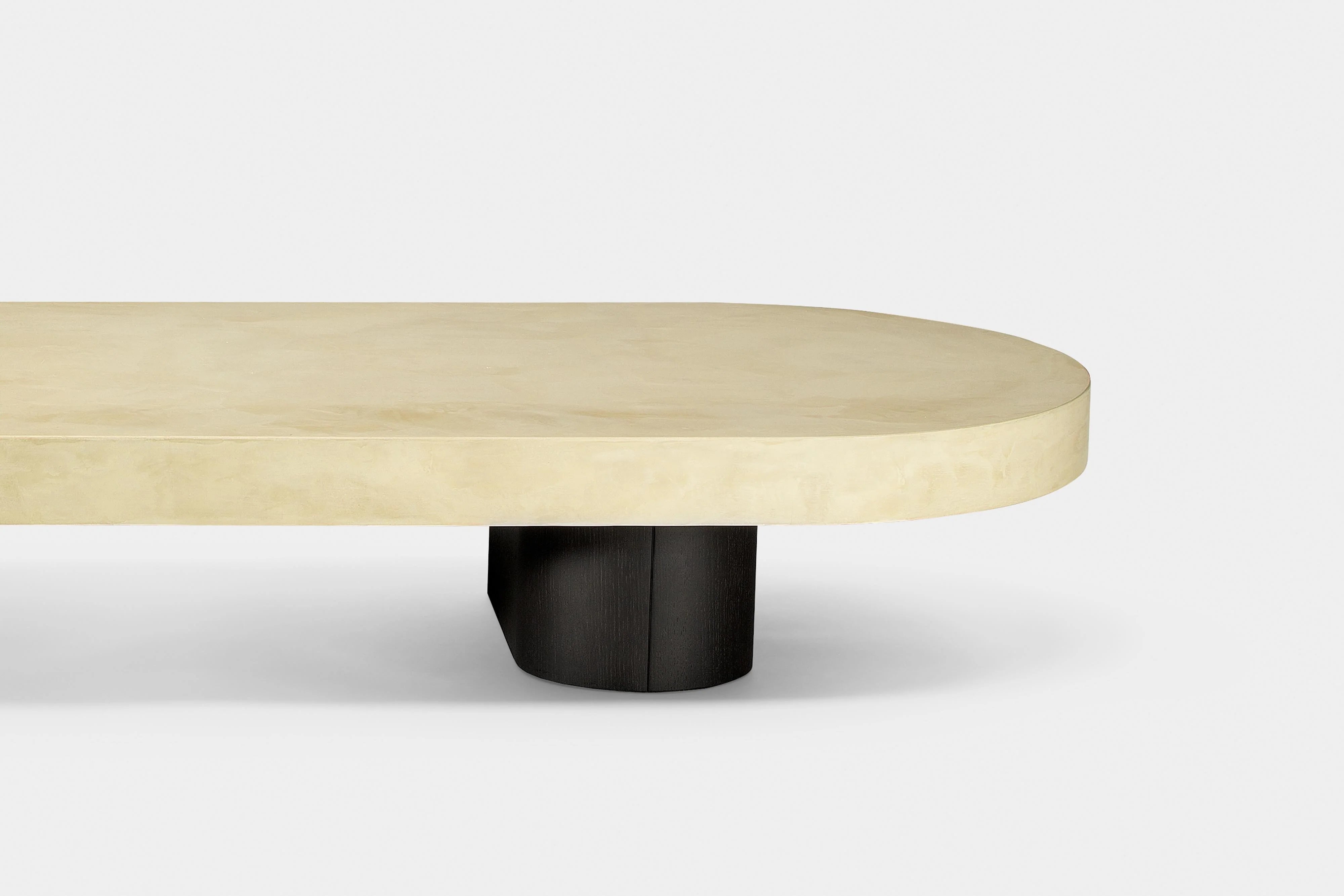 Frog Microcement and Wood Coffee Table