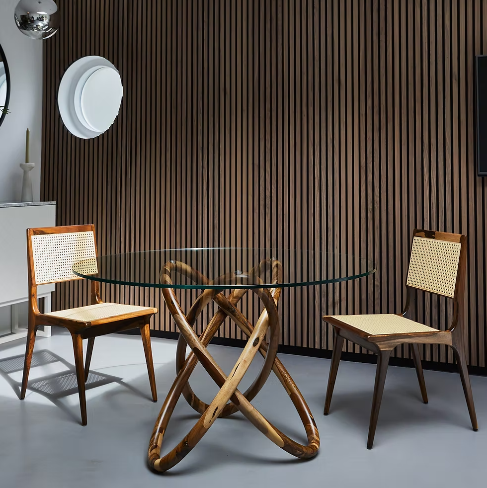 Armchair in Jequitibá Wood Sea