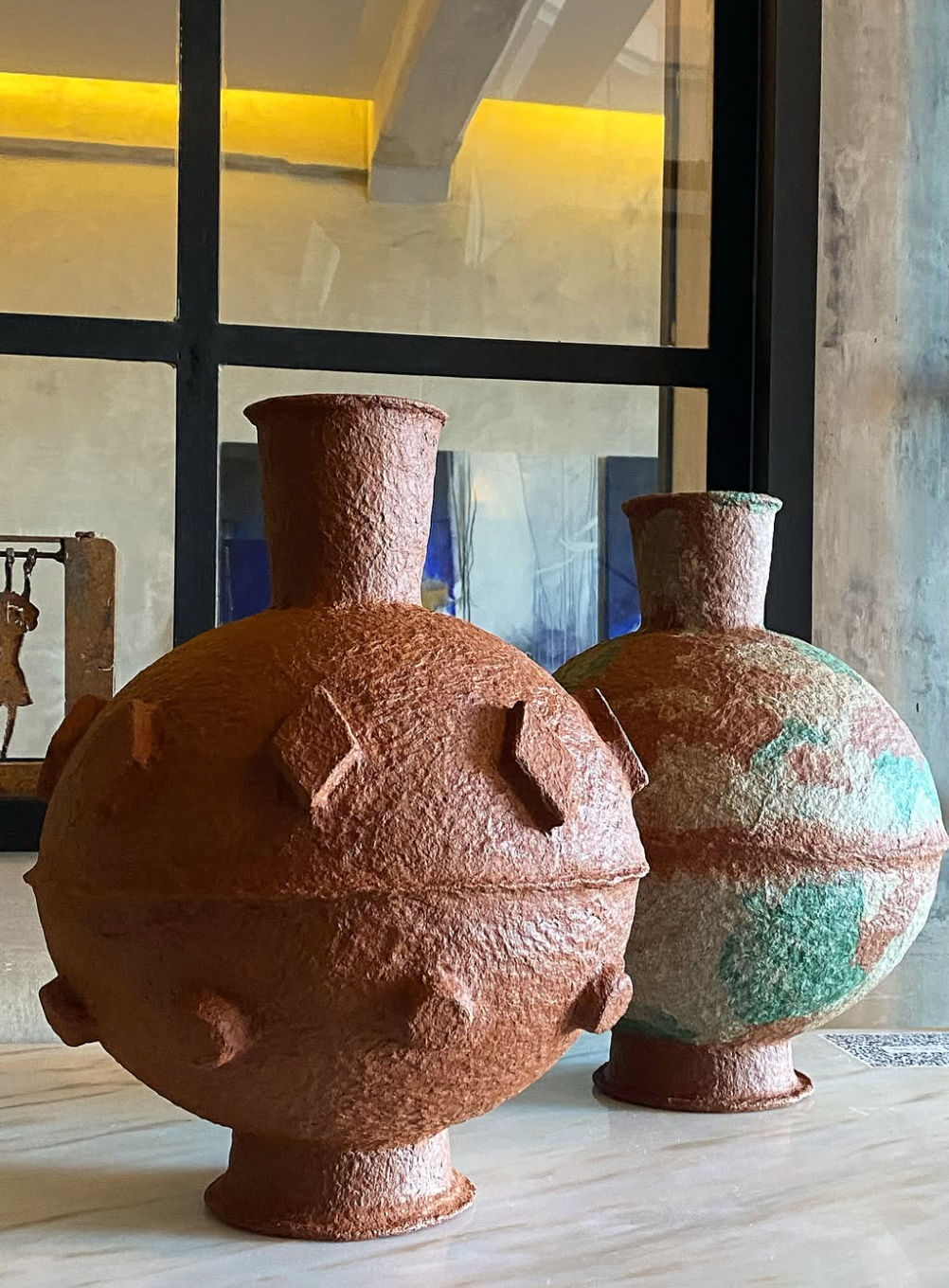 Potes em Papel Machê