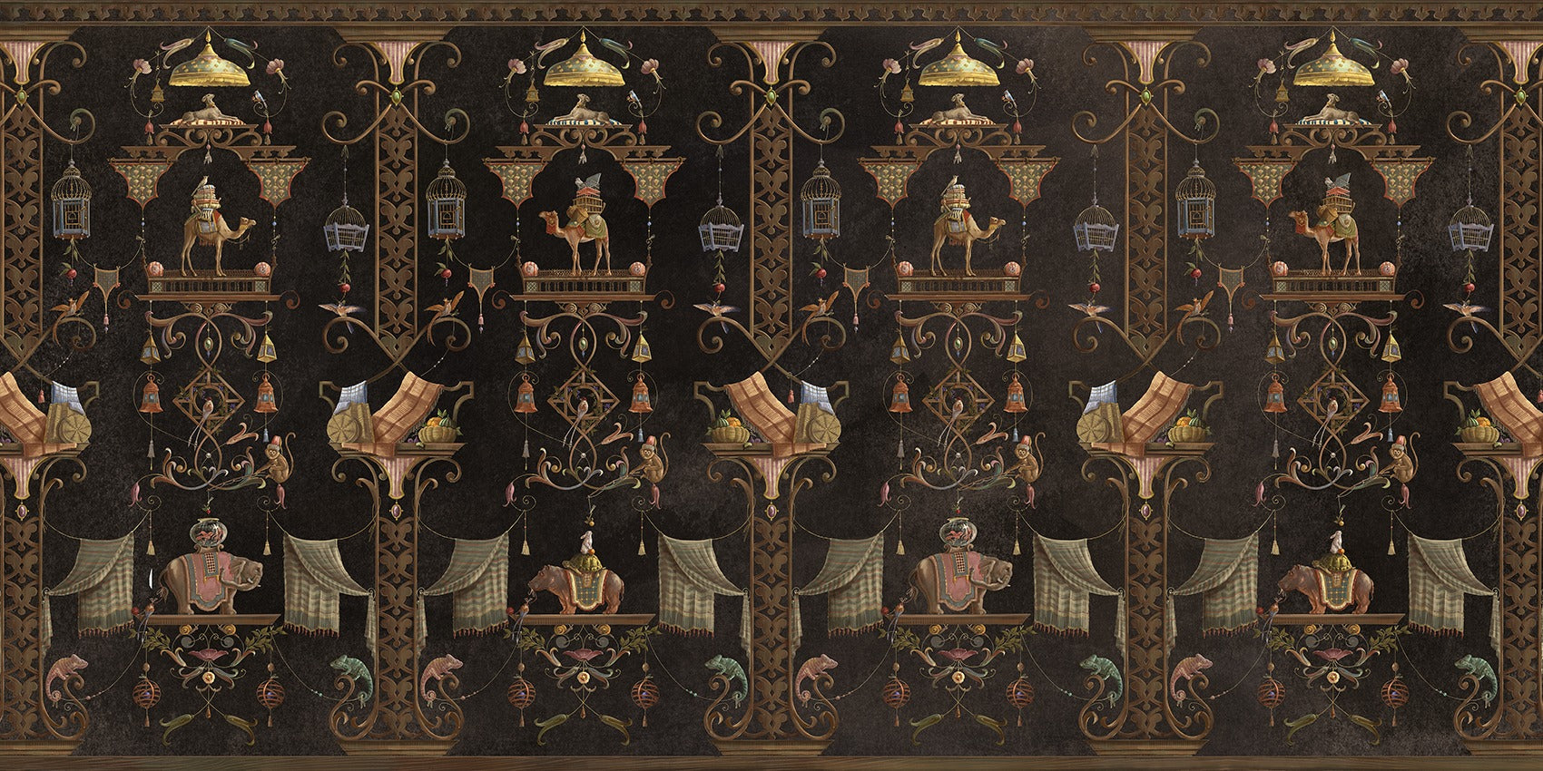 Mural papel de parede Oriental Twist