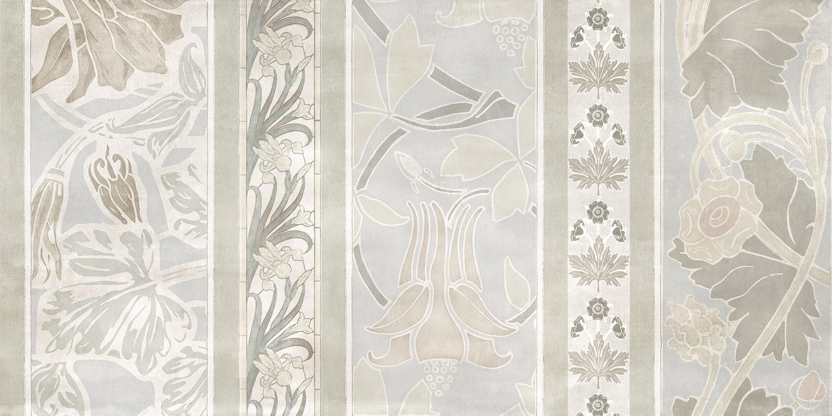 Mural papel de parede Nouveau Flowers