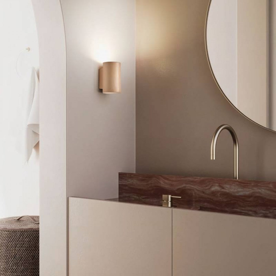 Double Metal Duo Wall Light