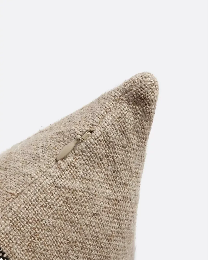 Rectangular Cushion (75x40cm) in Bogra Striped Linen