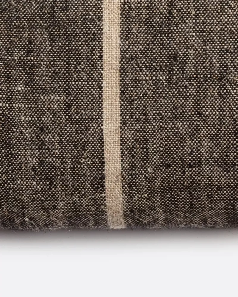 Rectangular Cushion (75x40cm) in Bogra Striped Linen