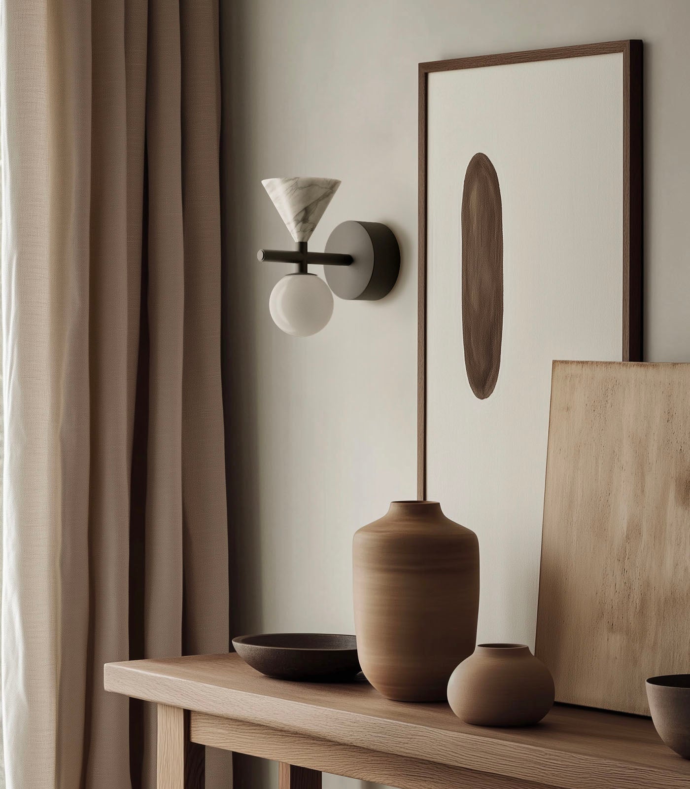 Double Metal Duo Wall Light