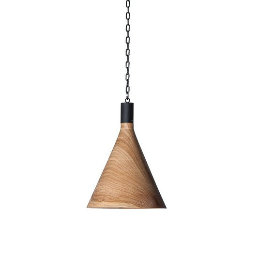 Cone lamp - wood