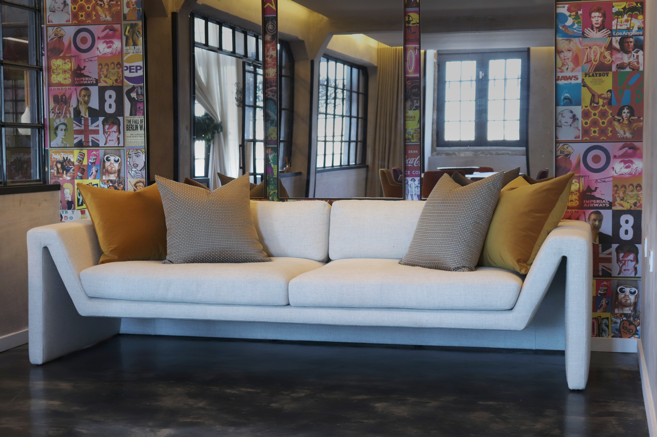 Boston 3-Seater Fabric Sofa (260cm)