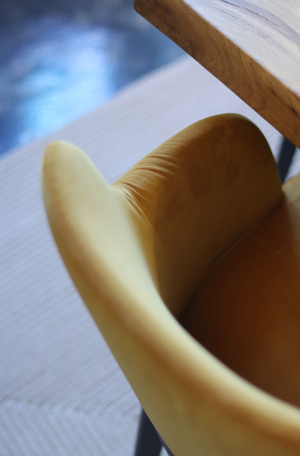 Tokyo Velvet and Wood Dining Chair