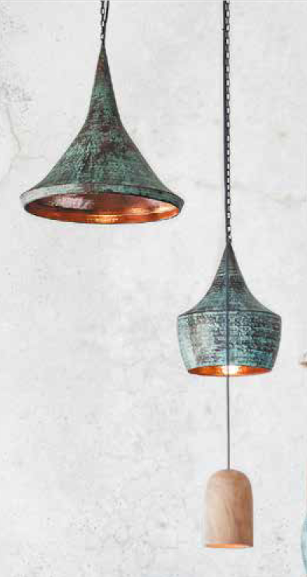 Cone lamp - copper